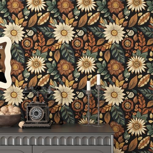 Laatse Boho Wallpaper Peel and Stick 17.5"x393" - Image 6