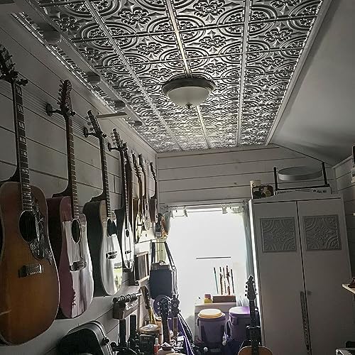 From Plain To Beautiful In Hours 205 Wrought Iron PVC Ceiling Tiles 2x2 ft - Image 6