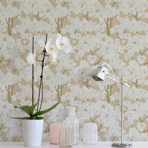 JiffDiff Tree Wallpaper Peel and Stick Jungle Wall Paper Forest Mural Stick on - Image 6