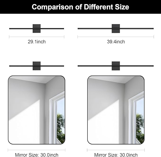 Battery Operated Wall Sconce, 3000K-6000K Dimmable Black Wall Lights - Image 9