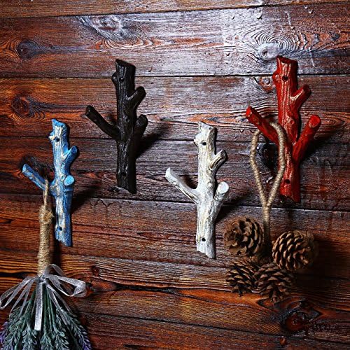 Ogrmar 2 Pcs Decorative Branch Cast Iron Wall Hooks - Image 5