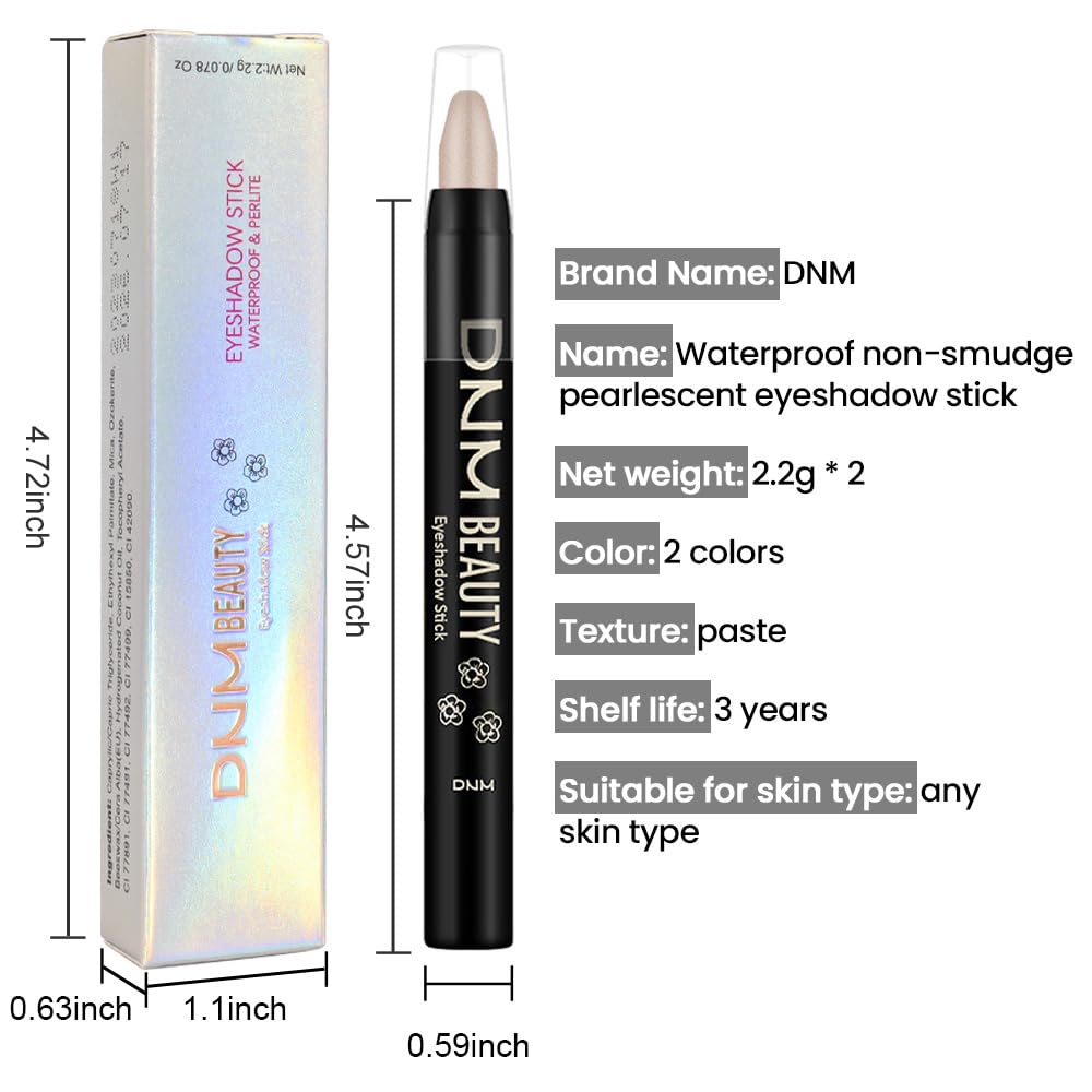 Kaely 2Pcs Cream Eyeshadow Sticks Set for Eyes Waterproof,Taupe Shimmer & Bronze Shimmer Matte Eye shadow Stick Pencil Pen Bulk sombras en crema para ojos 19+20