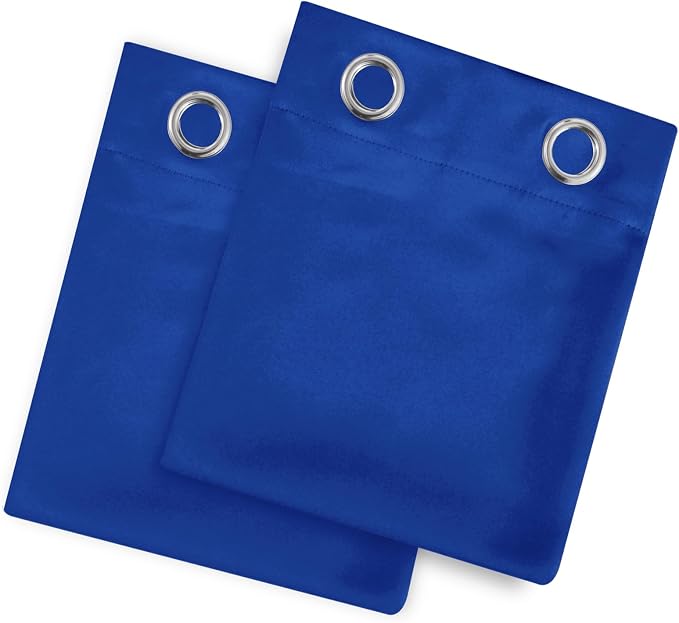 LEMOMO Royal Blue Thermal Blackout Curtains/42 x 72 Inch/Set of 2 Panels Room - Image 9