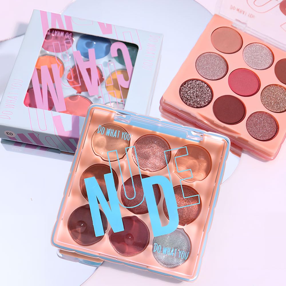 Nude Mauve Eyeshadow Palette – Perfect Matte & Shimmer Blend, Rose, Plum & Mauve Tones, Long-Lasting, Waterproof, Easy to Blend, Create Natural & Elegant Eye Makeup for Daily or Evening Looks 02