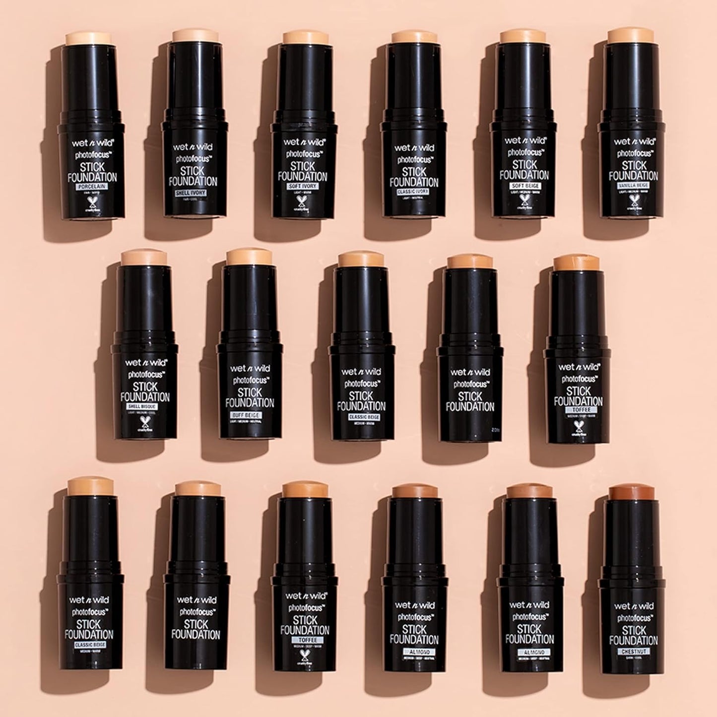 wet n wild Photo Focus Matte Foundation Stick Makeup, Vanilla Beige | Vegan & Cruelty-Free