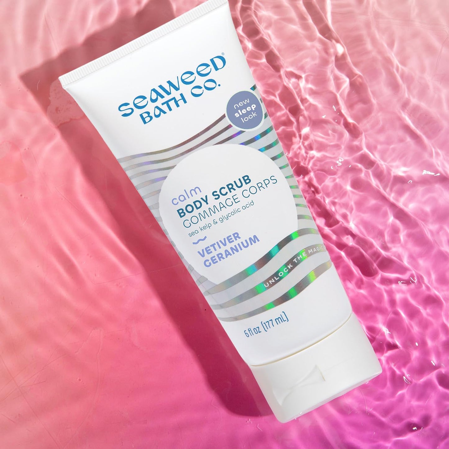 Seaweed Bath Co. Calm Body Cream - Vetiver Geranium | Soothing Hand and Body Lotion With Oat Milk, Shea Butter, and Chamomile | Natural, Vegan Moisturizer For Dry Skin | 6 oz