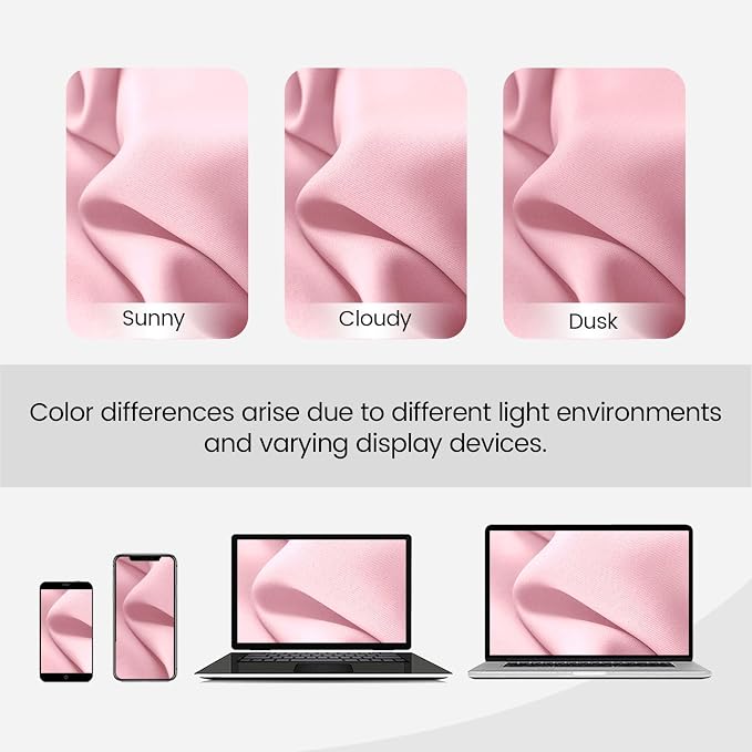 Pink Curtains Blackout for Girls Bedroom 2 Panels Set - Image 7