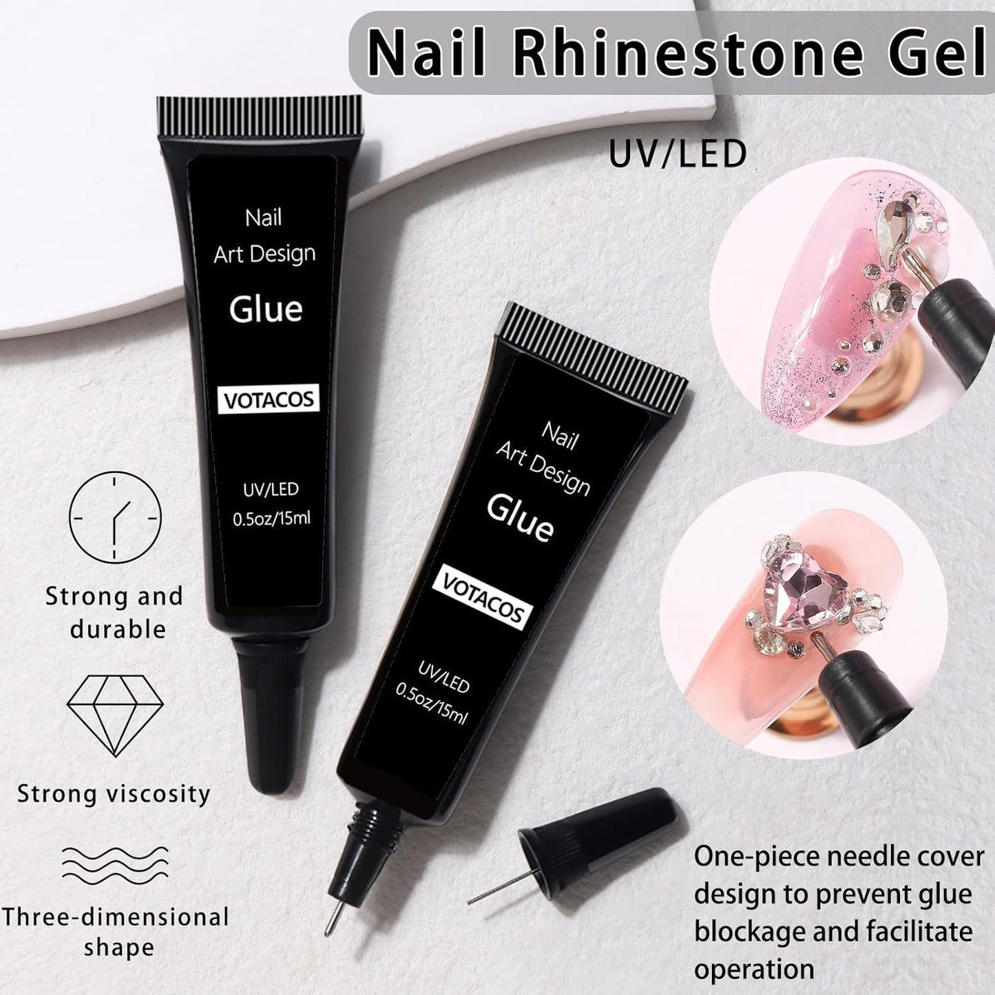 Nail Art Pearls with Rhinestones Glue Gel Flatback Pearls Nail Charms Luxurious Nails Supplies Accessories Gold Silver Gems Jewelry Pearl for Women Nails Design(Blue)