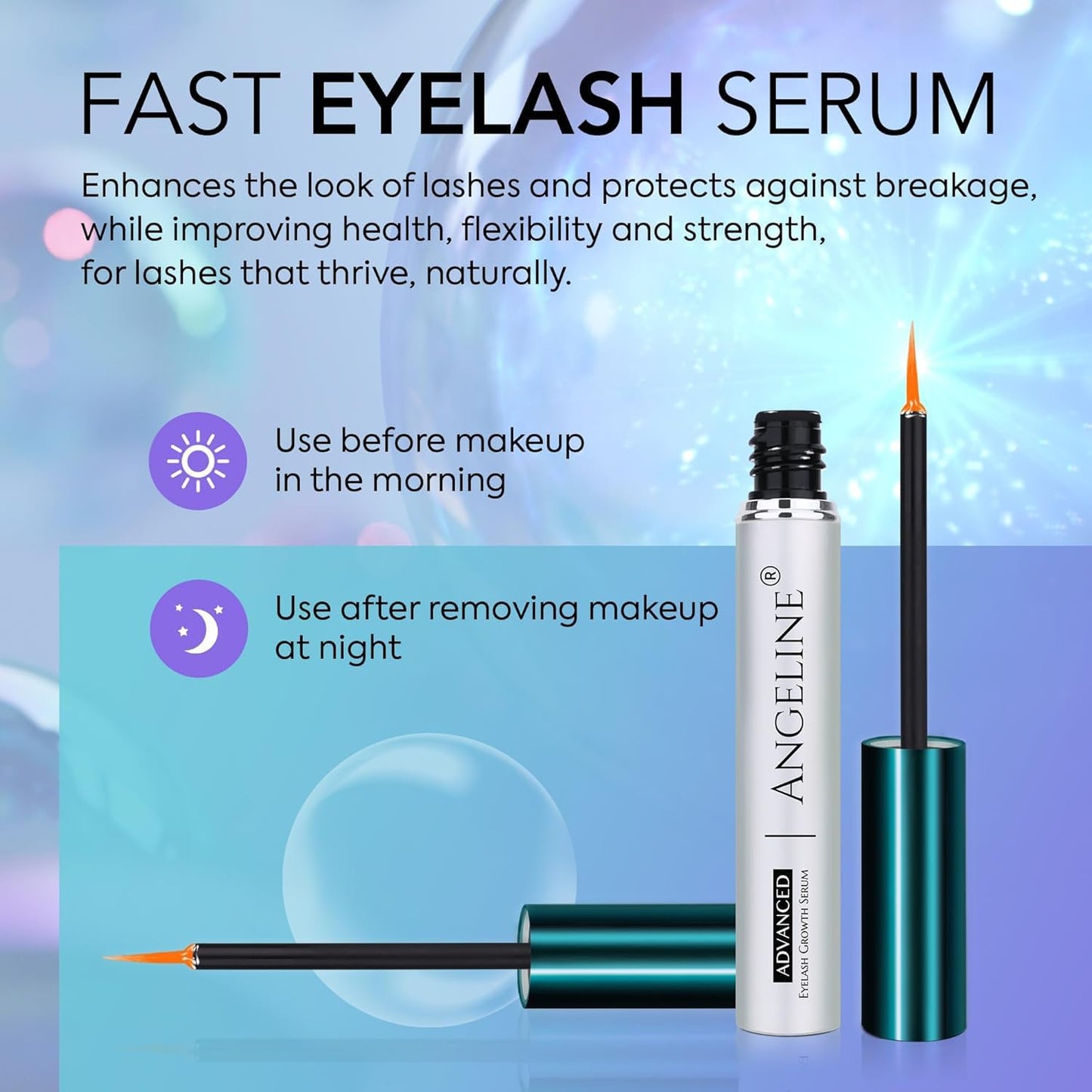 Premium Lash Serum for Eyelash Growth Serum, Advanced Formula for Fuller and Thicker Lashes and Brows 5ml