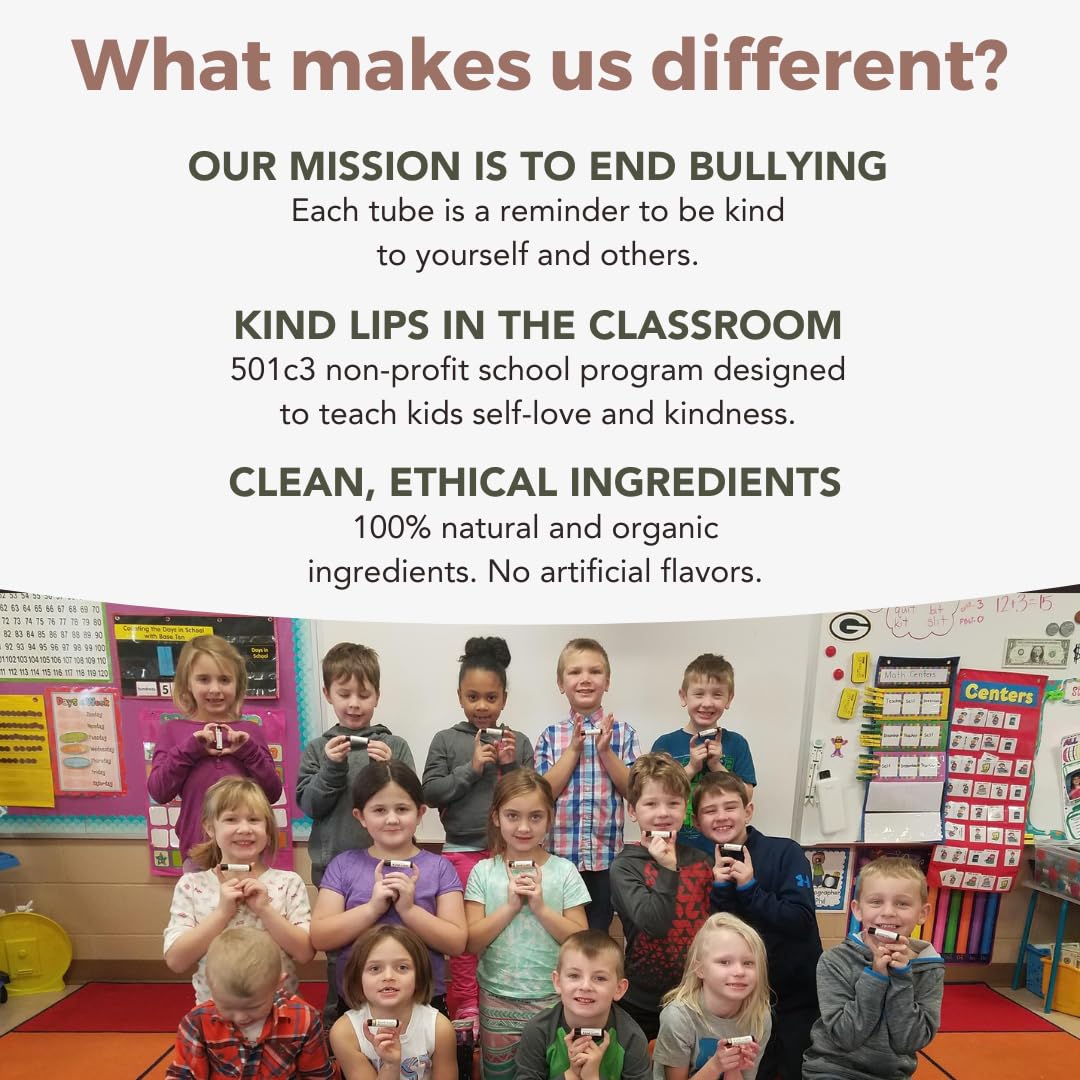 Kind Lips Watermelon Lip Balm 2-Pack - USDA Organic, Natural Chapstick Alternative for Dry Lips | Gluten-Free, Cruelty-Free