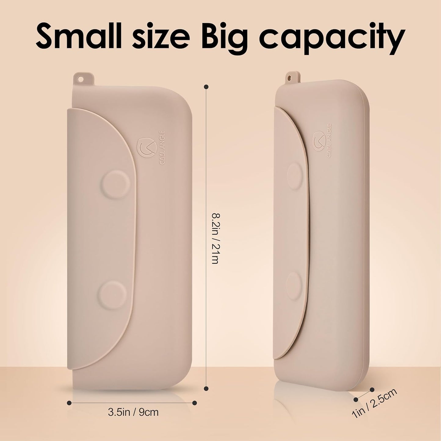 Silicone Makeup Brush Holder Large Travel Makeup Brush Case Original Design Brushes Holder with Magnetic Closure White