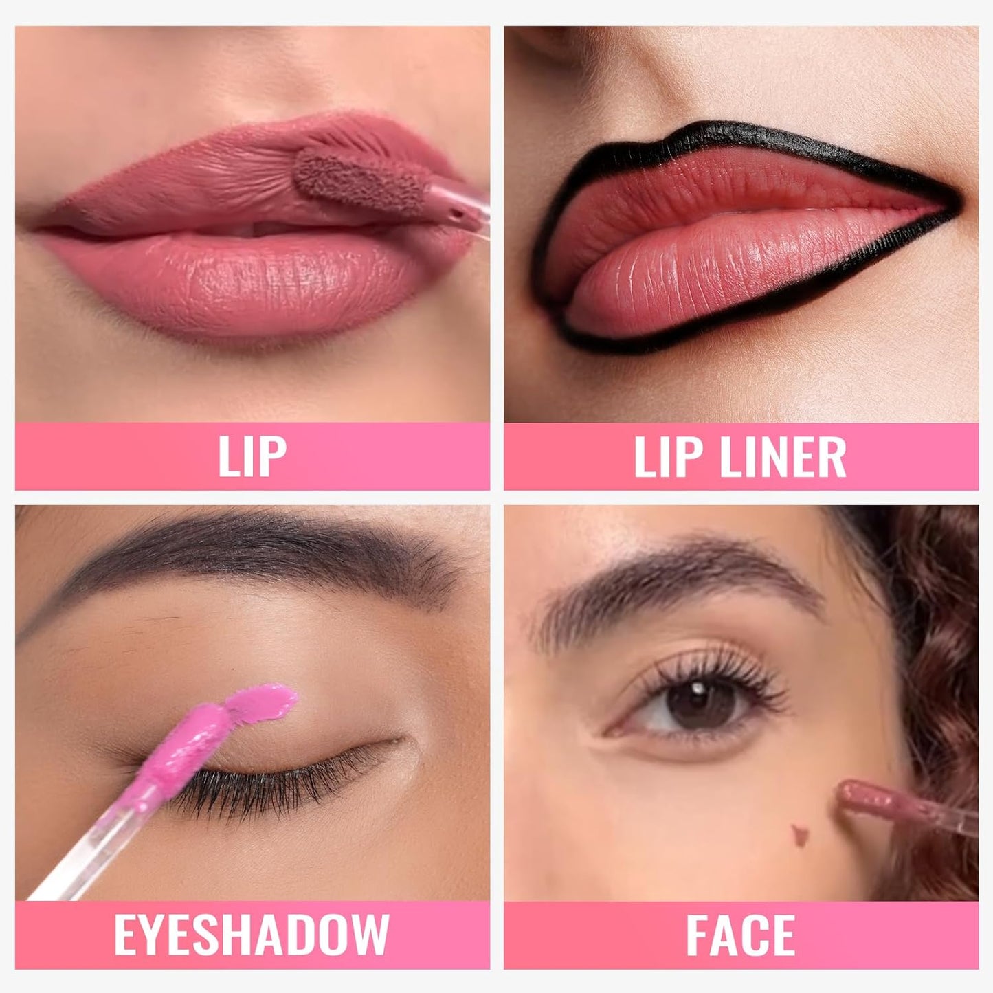 Oulac Matte Pink Lipstick for Women, Long Lasting Liquid Lip Stick High Impact Lip Gloss Full Coverage Lip Makeup with Vitamin E Waterproof Formula,Vegan M32