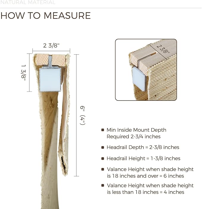 TWOPAGES Natural Woven Motorized Roman Shades, Custom Remote Control Bamboo - Image 9
