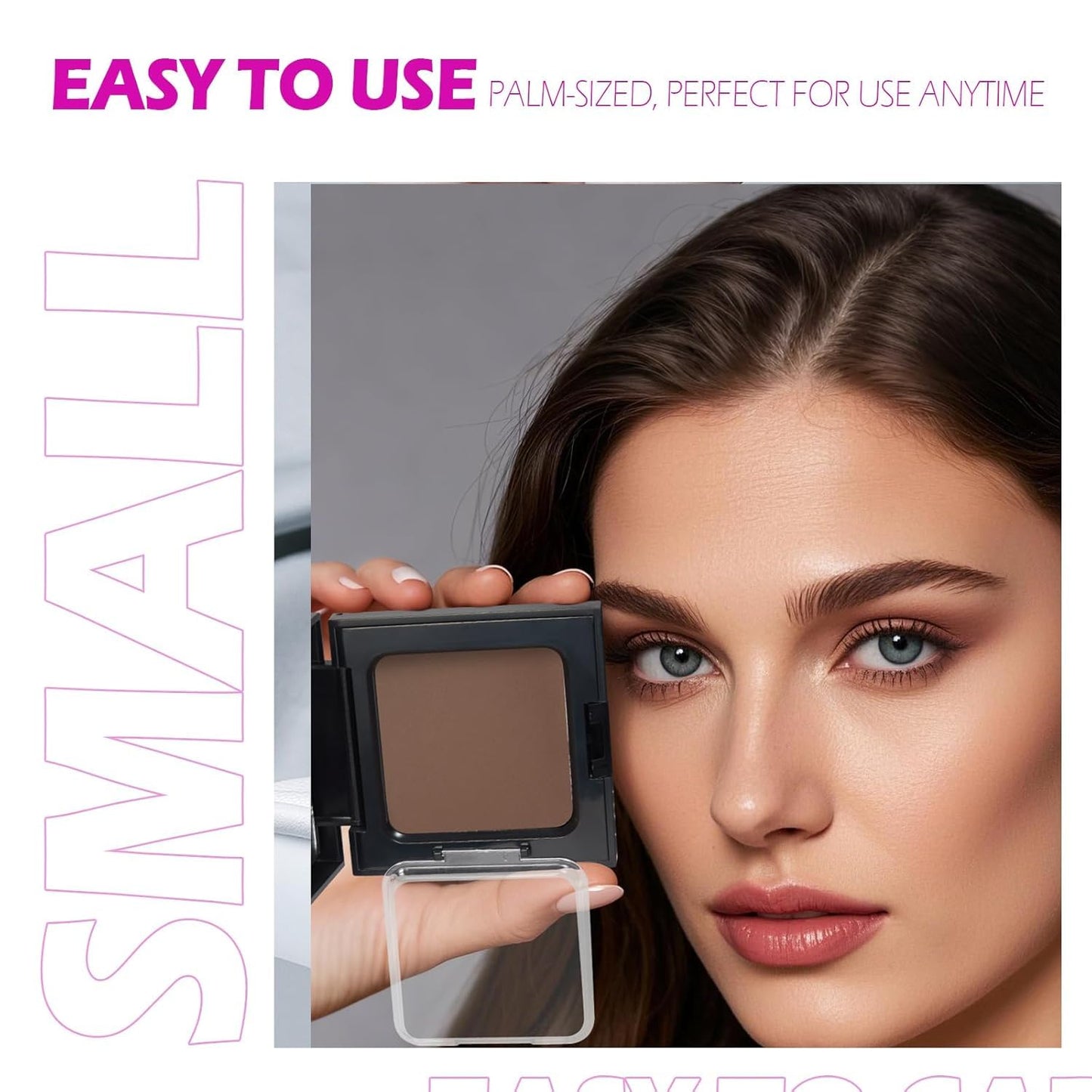 Acomler Root Touch Up Hair Color, Talc-Free Hairline Powder for Thinning, Root Touch Up Instantly Gray Hair Cover Up, Hair Powder for Women Men, Includes Makeup Brush (Brown, 0.42oz)