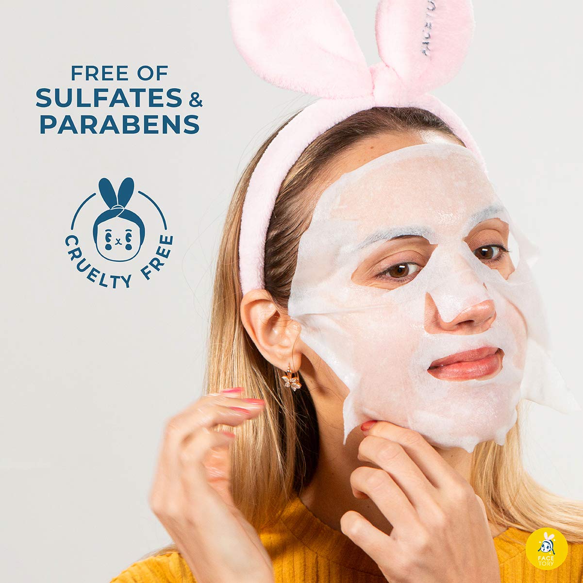 FACETORY K Beauty Face Mask Skin Care - OH MY GOODNESS REJUVENATING SNAIL Sheet Mask with Snail Essence & Hyaluronic Acid | Hydrate, Soothe, Seal in Moisture (10 Pack)