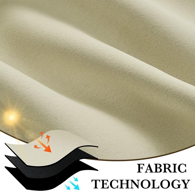 RYB HOME 100% Blackout Basement Curtains 30 inches Long, Heat & UV Blocking - Image 7