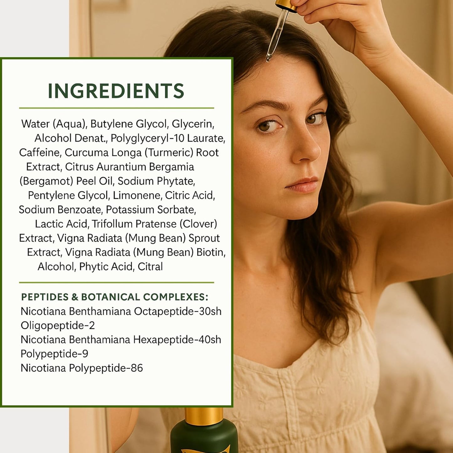 Hair Growth Serum โ Biotin-Infused Formula for Thicker, Fuller Hair โ Stimulates Follicles, Reduces Hair Loss โ Natural Treatment for Men & Women โ 30ml