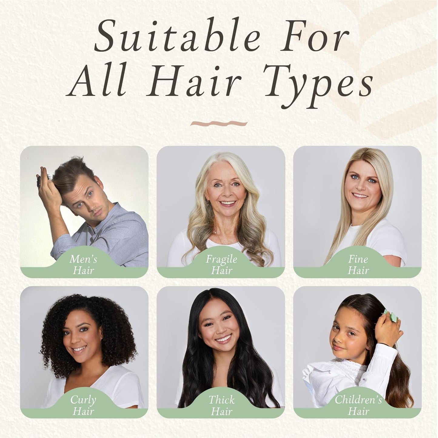 Manta Original Anti-Breakage Hairbrush – Gentle Detangling Brush for Wet & Dry Hair, Flexible Hairbrush for All Types, Healthy Hair Care for Women & Men, Serene Green