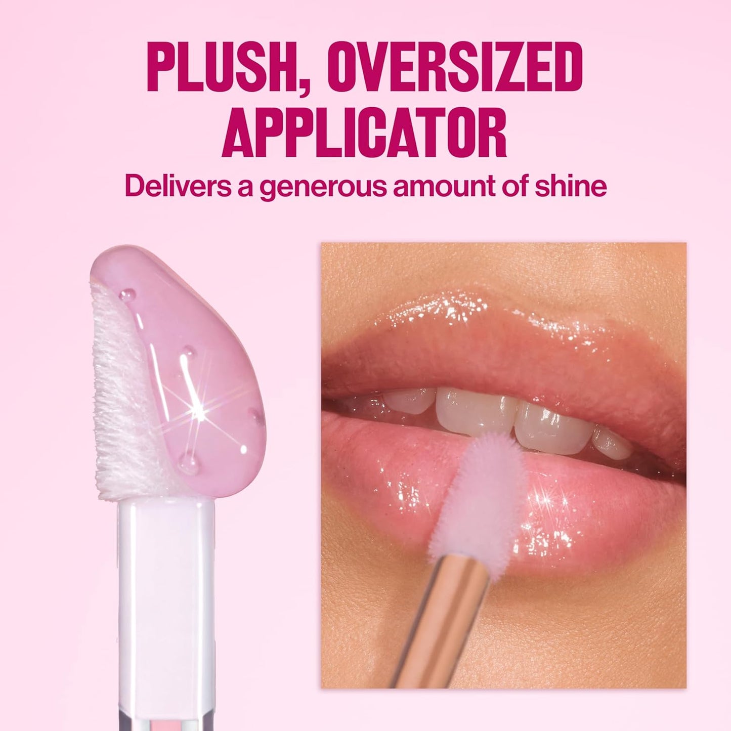 REVLON Super Lustrous Glimmer Lip Oil, Moisturizing & Tinted, Shiny Finish, Made with Plant-Based Squalane, 006 Plum Pop, 0.13 fl oz