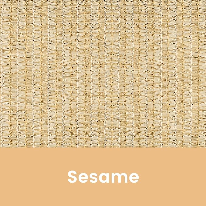 8'W x 6'H Sesame Patio Shades Roll up Outdoor Roller Shade Crank Wand Blind - Image 9