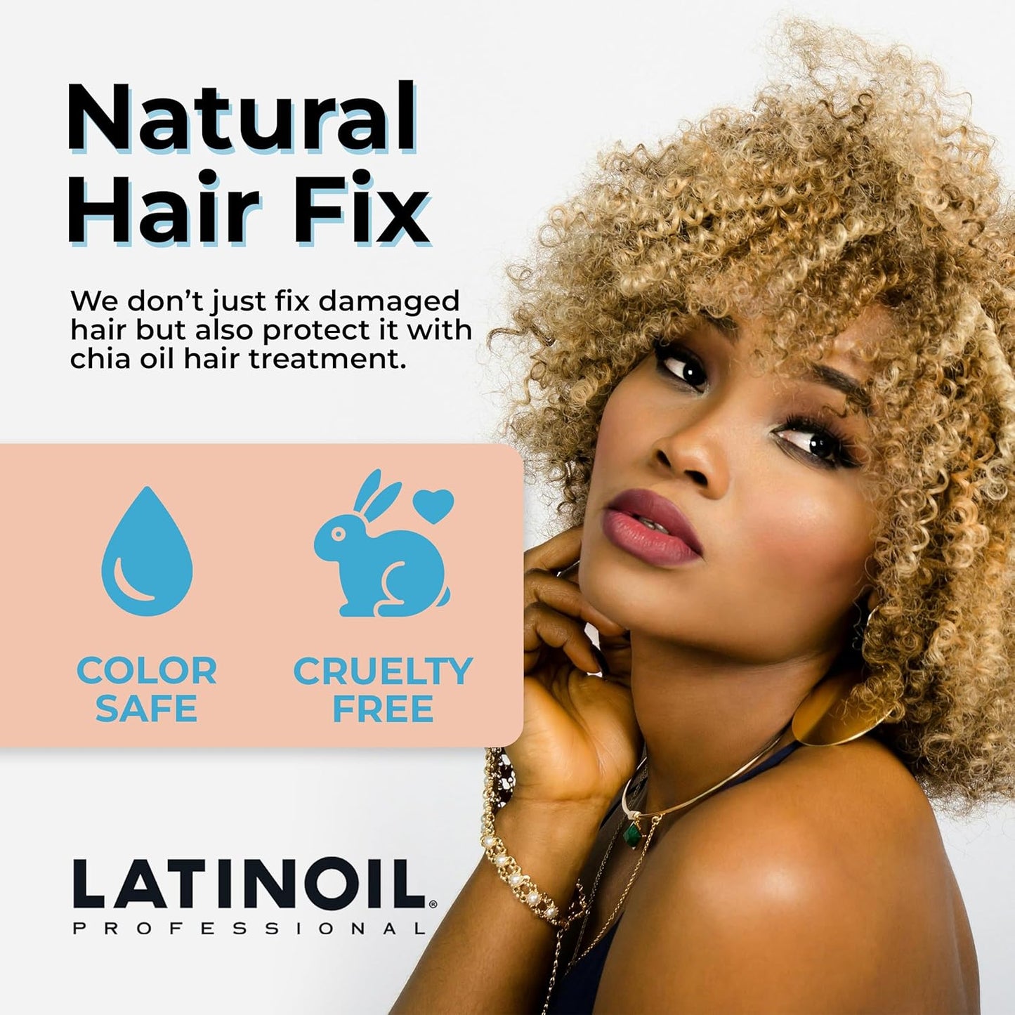 Chia Oil 2 oz / 60 ml - Instant Repair For Damaged Hair - Eliminates Frizz, Dryness - Adds Silkiness - Absorbs Fully & Quickly - Color Safe - Read our REAL Reviews