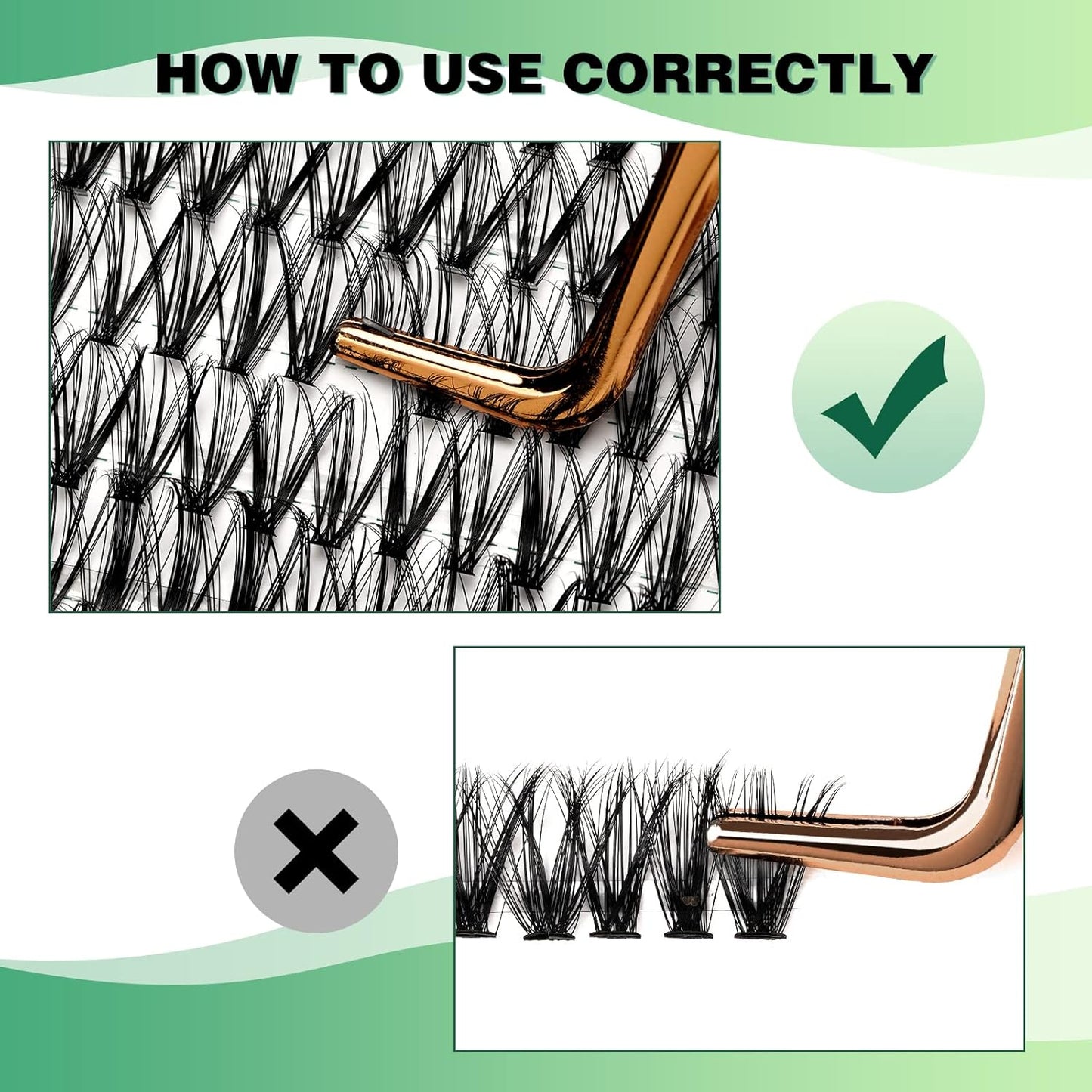 Lash Clusters 300pcs Individual Lashes 30D 0.07C Curl 9-18MIX DIY Eyelash Extension KEYYOU Large Tray Volume Soft&Natural Cluster Lashes(30D-0.07C,9-18MIX)