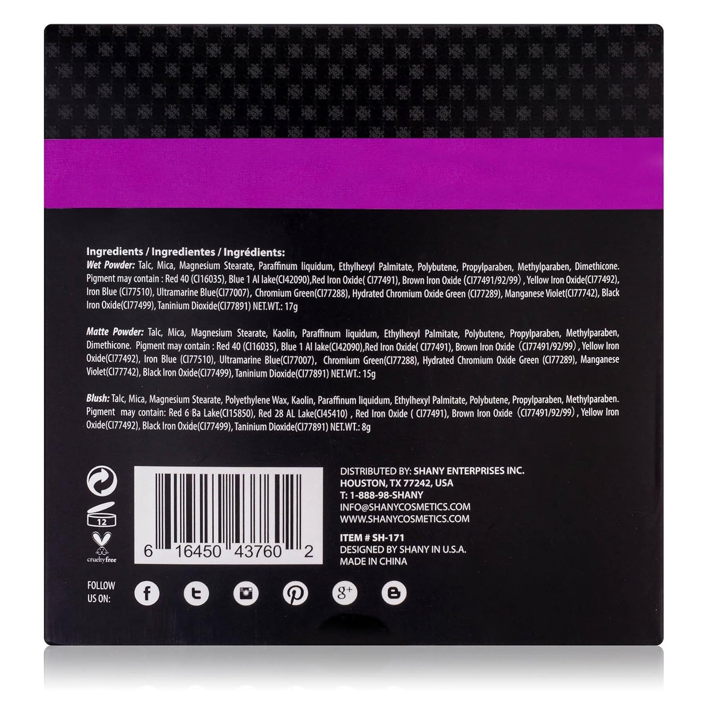 SHANY 'Woke Up Like This' Makeup Kit - Eye Shadows, Blushes, Mascara, and Applicators