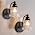 KSRYSZCQ Vintage Black Wall Sconce Set ot Two, Hardwired Matte Black Bathroom - Image 7