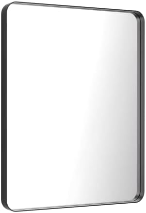 LOAAO 30X36 Inch Black Bathroom Mirror Metal Framed - Image 3