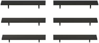 Furinno Rossi Set of 6 Floating Shelves - Image 4