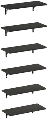 Furinno Rossi Set of 6 Floating Shelves by Furinno-FitsYourSpaceFitsYourBudget