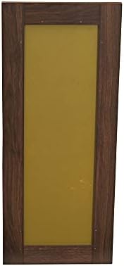 Household Essentials Rectangle Wall Mirror Décor, Mid‑Century Walnut Finish - Image 4