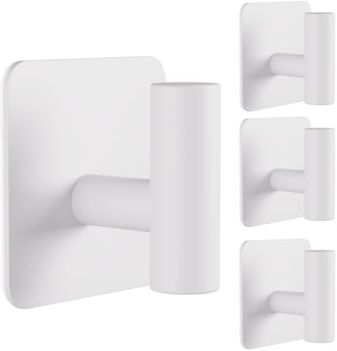 Aikzik 4 Pack Large Heavy Duty Wall Hooks - 26lb Max by Aikzik