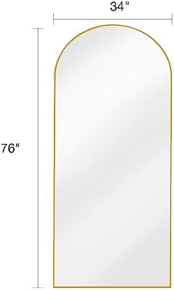 ITSRG Full Length Mirror with Stand, Arched Wall Mirror, Oversized Mirror - Image 3