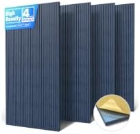 4 Pack High Density Large Acoustic Panel Sound Absorbing by Unknown