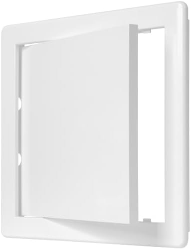 8" x 8" White ABS Plastic Plumbing Access Panel by ECOPROVENT