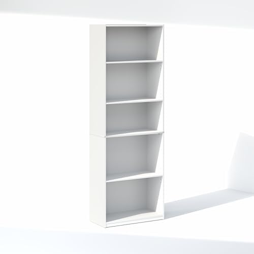 Furinno GEHRY DVD Shelf, 5-Tier CD Rack, Media Shelf - Image 5