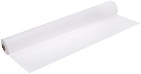 uxcell Grasscloth Linen Textured 60cmx5m/24x197 Thicker Peel Pure White by uxcell