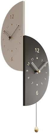 Semicircular Double Sided Corner Wall Clock by PSYCHEGOD