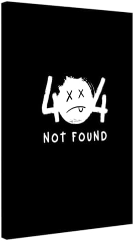 InkFlow Posters Not Found Canvas Poster by InkFlowPosters