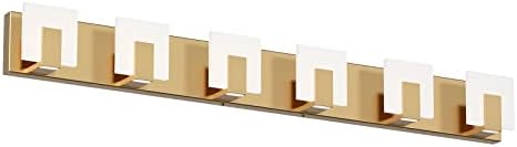 Aipsun Gold Vanity Lighting Fixtures Modern Vanity Lights LED 6 Lights Bathroom by Aipsun