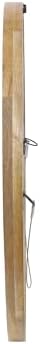Christopher Knight Home Solis 23.50" H Round Wall Mirror, Mango Wood Wall Mirror - Image 6