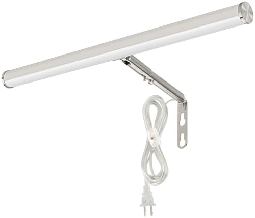 Plug in LED Picture Lights for Paintings Brushed Nickel Finish by Xbuyee
