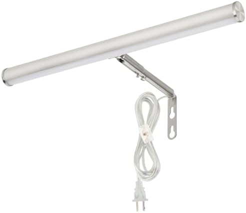 LED Picture Lights for Paintings Plug in, Brushed Nickel Finish by Xbuyee