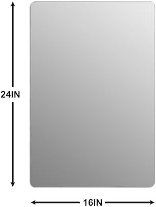 Bathroom Mirror for Over Sink 24x16 Inch Frameless Wall Mirror Rectangle - Image 4