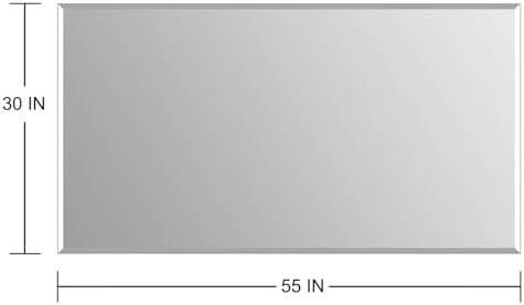 Frameless Wall Mirror 55” x 30“ Bathroom Mirror - Image 3