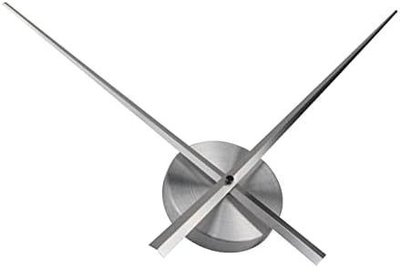 Metal Wall Clock Without Numbers 3D Silver Large Quartz Clocks - Image 5