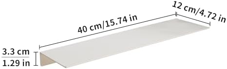 JOOM White Metal Wall Floating Shelf, Small Bathroom, Display Shelves - Image 3