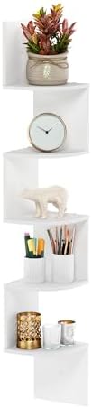 Furinno Rossi 5-Tier Corner Floating Book Shelves - Image 5