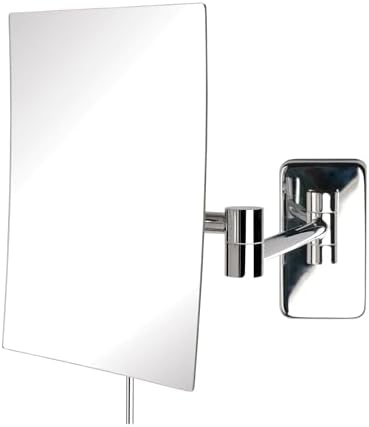 JERDON Wall-Mounted Makeup Mirror by Jerdon